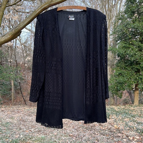 Black Dress With Lace Jacket - Picture 7 of 11